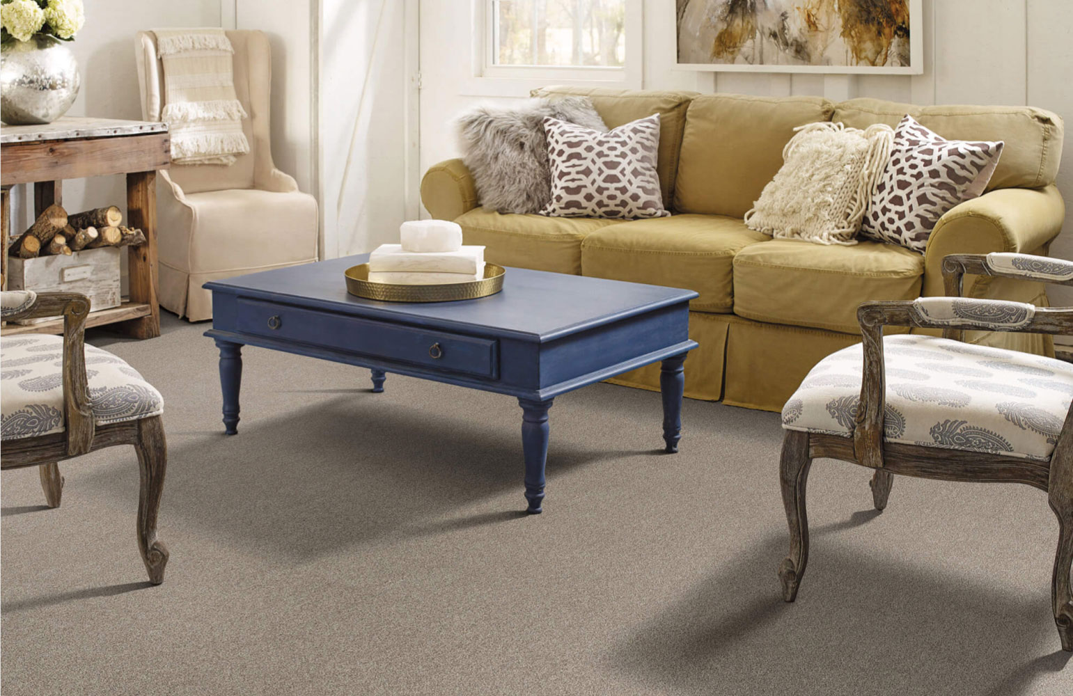 Living room carpet flooring | Carpet Source